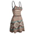 thumbnail image 4 of Southwest Native Aztec Sweet Elegant Slip Dress Women Korean Kawaii Dress, 4 of 6