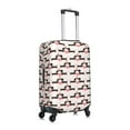 thumbnail image 3 of Daiia Dachshund And Hearts Luggage Cover, Thickened Washable Travel Luggage Covers, Elastic Unique Baggage Covers for 18-20 inch Luggage-X-Large, 3 of 9