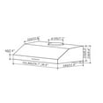 thumbnail image 4 of Sakura R3311 30" Stainless Steel Range Hood - Design in Taiwan, 4 of 5