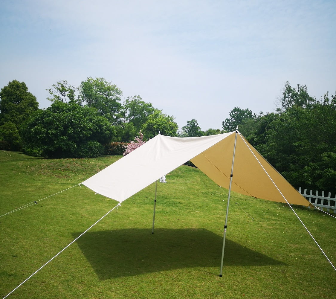 Teepee Tent 4X3M Outdoor Canopy Sunshade Cotton  Canvas Tent Sunscreen Waterproof Camping Yurt Hotel Tent Canopy