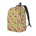thumbnail image 1 of Disketp Lips blowing bubble gum print Canvas Backpack Lightweight Travel Daypack Student Rucksack Laptop Backpack-, 1 of 5