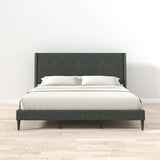 Glenwillow Home MCM Upholstered Platform Bed - Walmart.com