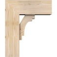 thumbnail image 3 of Ekena Millwork 7 1/2"W x 18"D x 22"H Merced Block Smooth Bracket w/ Offset Brace, Douglas Fir, 3 of 25