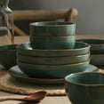 thumbnail image 6 of Brasa Modern Stoneware 16 Piece Dinnerware Sets, Plates and Bowls Sets, Dish Set for 4, Green, 6 of 7