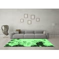 thumbnail image 3 of Ahgly Company Indoor Rectangle Abstract Emerald Green Modern Area Rugs, 4' x 6', 3 of 4