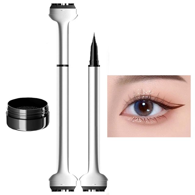 Eyelash Enhancer Double Headed Lower Eyelash Stamp Pen 3.5ml Natural Long Lasting No Lower Eyelash Stamp Plus Ink