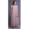 thumbnail image 2 of Bimba Robe de Nuit Maxi en Rayonne pour Femmes, Imprimée, Sans Manches, Robe de Nuit Maxi - S, 2 of 5