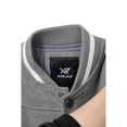 thumbnail image 4 of X RAY JEANS  Boy's Wool Varsity Bomber Jacket With Grainy PU Sleevees, Grey/White, S, 4 of 10
