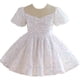 thumbnail image 3 of Vestidos cortos de desfile de lentejuelas para niñas, vestido de fiesta para niña con hombros descubiertos, color plateado y blanco, 3 of 5
