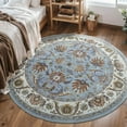 thumbnail image 2 of Noahas 6 ft Round Rugs for Living Room Bedroom Rug Circle Area Rug for Dining Room Table Throw Neutral Vintage Circular Rugs Washable Soft Comfortable Blue, 2 of 8