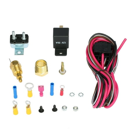 Electric Cooling Fan Wiring Install Kit 185/170 Degree (Best Place To Install Thermostat)