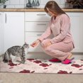 thumbnail image 3 of Pioneer Flower Floral Print Pattern Kitchen Rugs Sets Of 2, Anti Fatigue Non Slip Washable Floor Mats for Kitchen Sink Laundry, 17X30 Inch + 17X47 Inch, 3 of 6