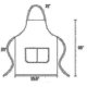 thumbnail image 2 of Evago solid color bibs with 2 pockets - Black (12-pack) rose red, 2 of 4
