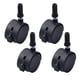 thumbnail image 1 of Ruedas giratorias creativas de 2 pulgadas, 4 Uds., placa de 360 ​​grados y cojinete, ruedas para silla de oficina, color negro, 1 of 7
