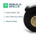 thumbnail image 2 of Squirrel Cage Cooling Fan GAMMA28 - 24V .15A 76mm x 30mm - High Performance!, 2 of 7