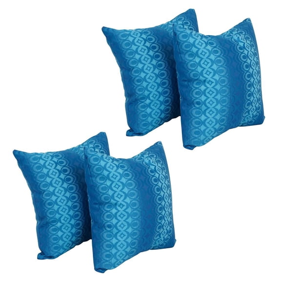 17-inch Jacquard Throw Pillows with Inserts (Set of 4) 9910-S4-ID-127