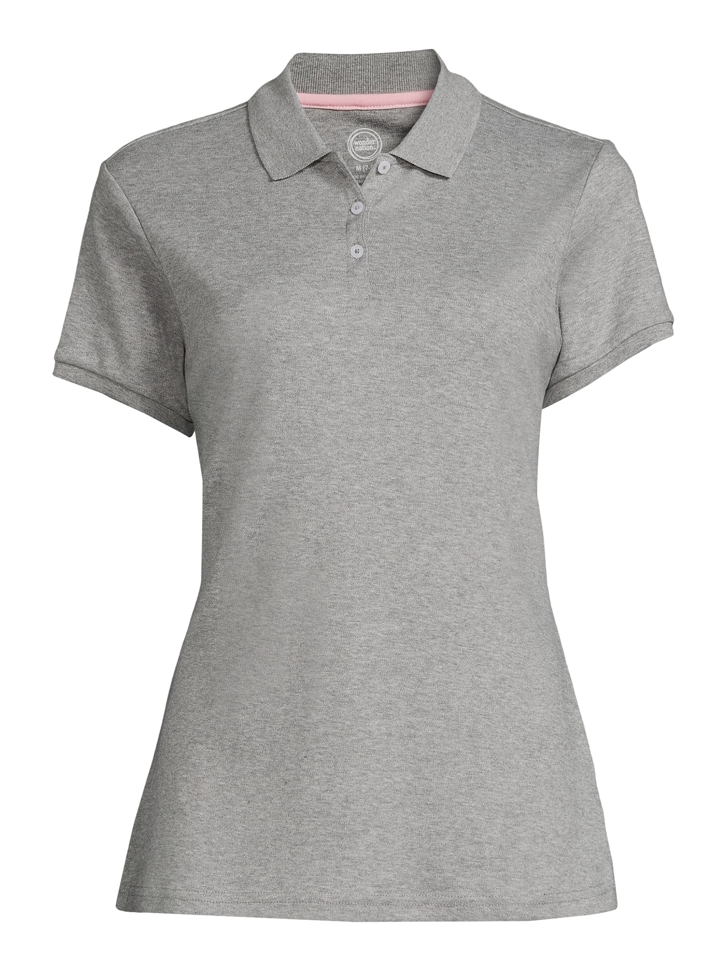 Wonder Nation Juniors School Uniform Polo Shirt with Short Sleeves