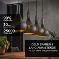 thumbnail image 4 of Bombillas LED de vidrio ámbar G80, regulables y de bajo consumo, luz blanca cálida de 2700 K, para iluminación de oficina en casa, paquete de 4, 4 of 5
