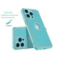 thumbnail image 4 of iPhone 13 Case, Case Cover for iPhone 13 6.1", Njjex Shock Absorbing Silicone & Plastic Bumper Rugged Grip Hard Protective Cases Cover for Apple iPhone 13 2021 -Turquoise, 4 of 7
