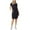 Black, variant on 32 DEGREES Cool Women's Short Sleeve Comfy Elastic Waist Lux Dress (Black, Small)