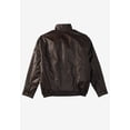 thumbnail image 5 of KingSize Men's Big & Tall Leather Bomber Jacket, 5 of 6
