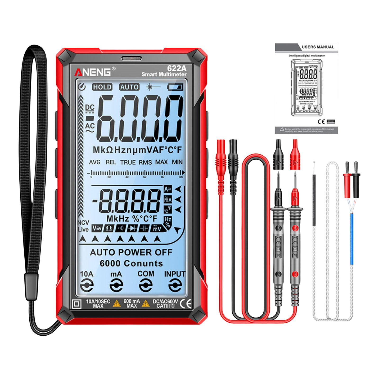 Digital Multimeter,Digital Multimeter DC Voltmeter Automotive,Handheld Voltage Tester Hz Ohm