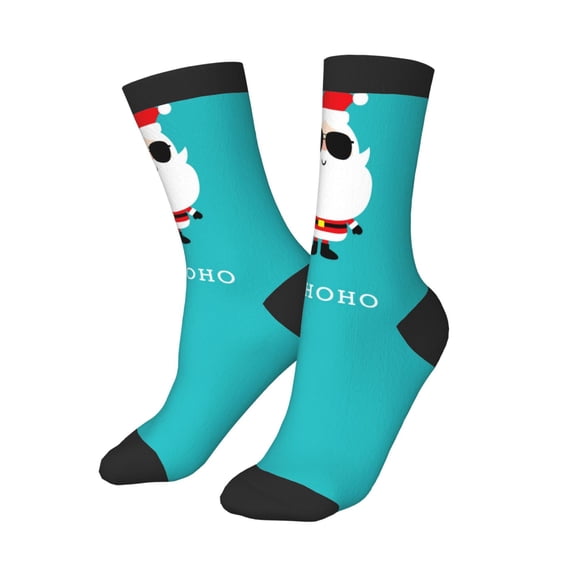 Kids Girls Boys Socks - Cute Santa Claus Comfort Breathable Crew Socks for Boys Girls Kids, Soft Athletic Running Socks for Boys Socks 6-10 Years Old