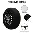 thumbnail image 2 of Logiee Dachshund Couple Print Spare Tire Cover, Universal Wheel Protectors,Waterproof Dust-Proof UV Sun Wheel Tire Cover,Fit for SUV, RV, Travel Trailer, Truck-15 inch, 2 of 6