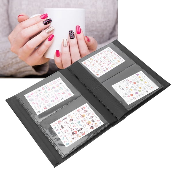 Álbumes de Colección de Pegatinas para uñas, Pegatinas Duraderas para Umas, Libro de Almacenamiento, Soporte para Pegatinas Artínsticas Diy