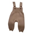 thumbnail image 3 of Soft Knit Baby Overalls Jumpsuit With Adjustable Straps For Autumn And Winter Outfits Tween Kids Summer Soft Comfy Cute Teen Basic Pants, 3 of 3