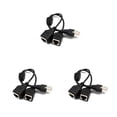 thumbnail image 4 of Wisewang Cable Splitter Male to Female Quick Connection Fast Transmission Adapter Network Converter Convenience Computer Supply black 3Set, 4 of 6