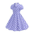thumbnail image 6 of TAIAOJING Toddler Outfits Sets Party Sleeveless Gown Dress Kid Dots Prints Floral Children Princess Clothes Girls Dresses Relaxed Fit 8-9Y, 6 of 9