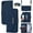 Blue, variant on Crossbody Wallet for iPhone XR Case with Adjustable Lanyard Strap Credit Card Holder 6.1",PU Leather Handbag Purse Kickstand Make Up Mirror Cover Case for Men Women Girl,Blue