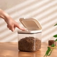 thumbnail image 3 of Klonfd Airtight Food Storage Container 2L/3L Dry Food Puppy Cat Kibble Dispenser Bird Storage Kitchen Pantry Transparent Airtight Cat And Food Storage Container Kibble For Pantry, 3 of 4