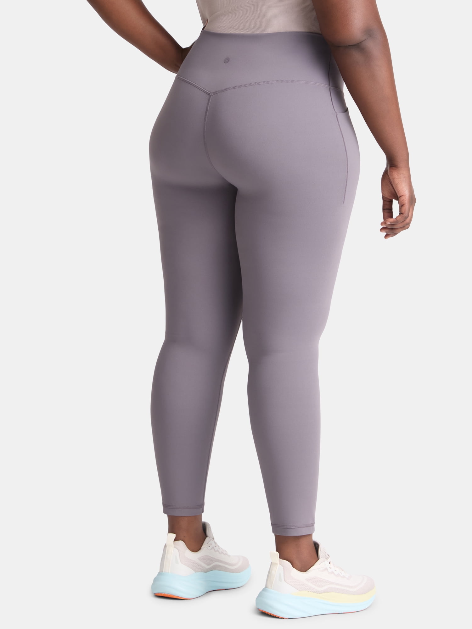 Avia Women's and Women's Plus SoftSculpt High Rise Leggings 27" with Pockets, Sizes XS-4X