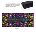 thumbnail image 3 of Disketp Colorful Mexican Gaming Mouse Mat Long Extended Mouse Pad Desk Mat Non-Slip Rubber Mice Pads Stitched Edges(315.5 x 16 x 0.12 Inches), 3 of 8