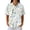 Light Blue, variant on Womens Plus Size Casual Henley Waffle Knit Button-Up Top Short Sleeve Polo Shirt Hawaiian Shirt