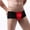 Red, variant on HUPOM Men'S Underwear Underwear For Men Pack Low waist Drop Waist Solid Boxer Briefs Black L