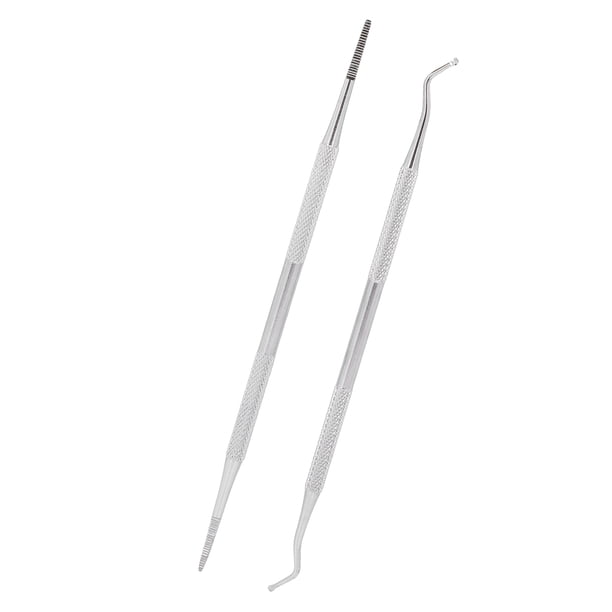 Juego de levantadores de limas para uñas encarnadas, 2 piezas de herramientas para uñas encarnadas, kit de herramientas para uñas encarnadas, herramientas limpiadoras de uñas para pies, materiales ecológicos