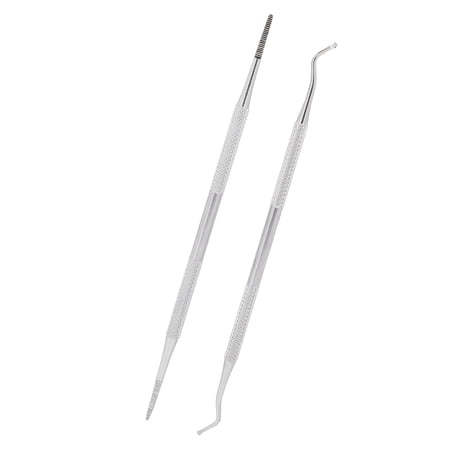 M Buder Professional Ingrown Toenail Tool Kit, Stainless Steel Dual Ends Toenail Lifter and File Cleaner Set for Pain Relief, Double Sided Pedicure Care Tools for Home Use (6.7 inches / 17.0 cm)