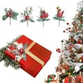 thumbnail image 1 of Découpes de Baies Rouges à Moins de 5$! Branches de Noël de Baies Rouges Yannianjz, Arrangement Floral de Fruits Artificiels, Découpes Simulées pour Décoration de Table de Vase de Fête, 1 of 9