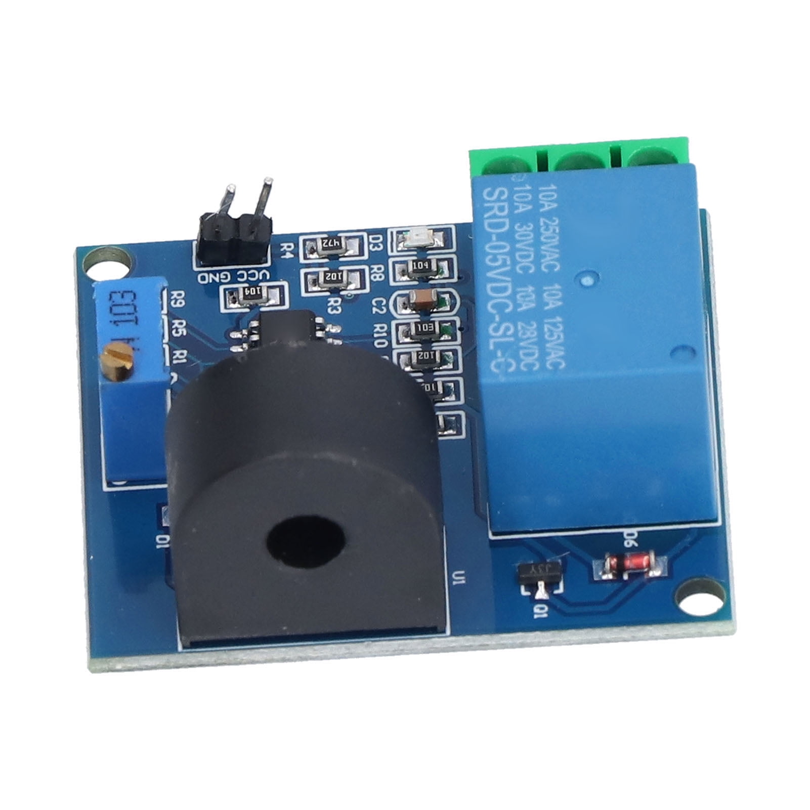 DC 12V AC Sensor Protection Relay Module 5A Over-Current Signal Switch Output 