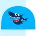 thumbnail image 2 of Almencla Bathing Swimming Hat Animal Shark1 Blue Shark1, 2 of 8