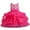 Hot Pink, variant on Odeerbi 2025 Kids Dress Girls Sleeveless Princess Dress Bow Tie Lace Flowers Mesh Dress Tufted Dress