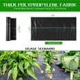 thumbnail image 2 of Weed Barrier Landscape Fabric Heavy Duty, 2.6FT x 50FT Thicken Garden Fabric Weed Mats, Weed Control Garden Cloth, Woven Geotextile Fabric for Garden Beds, Underlayment, Commercial Driveway, 2 of 7