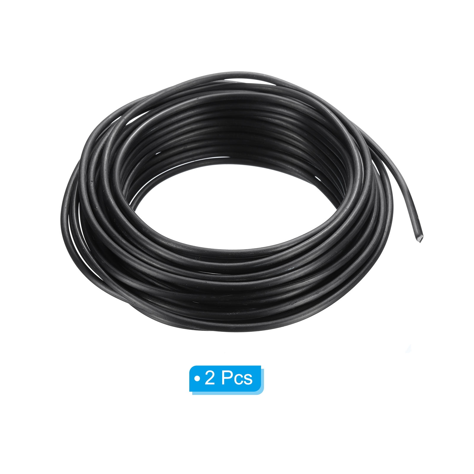 Uxcell 3mm Bonsai Training Wire Floral Wire Stems Anodized Aluminum Tree Wire 32.8 Feet Total Black 2 Roll