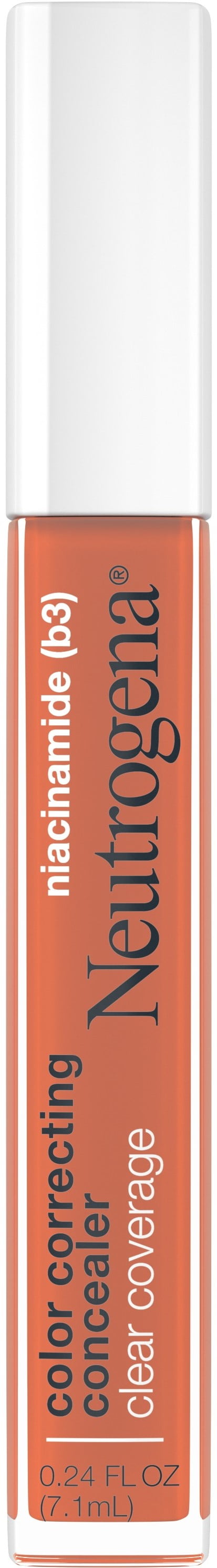 Neutrogena Clear Coverage Color Correcting Concealer Makeup, Lightweight Concealer with Niacinamide for Dark Spots, Oil-, Fragrance 0.24 oz (Pack of 2)