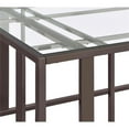 thumbnail image 6 of Adri Rectangular Glass Top Coffee Table Black Nickel, 6 of 8