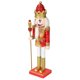 thumbnail image 2 of Figuras de de Cascanueces, figuras de Cascanueces de Navidad, adorno de Cascanueces de 11,81 pulgadas para decoración de escritorio central Rojo Macarena figura soldado cascanueces, 2 of 8