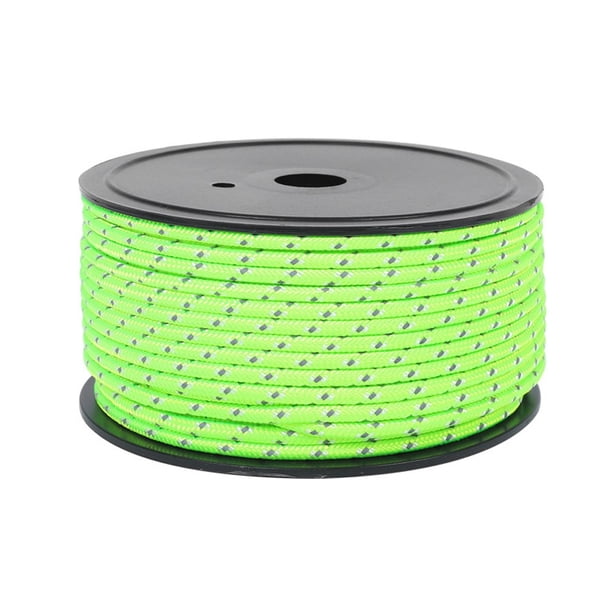 Corde De Tente Réfléchissante 30m X 6mm – Haubans Pour Tente Ou Auvent – NEUF